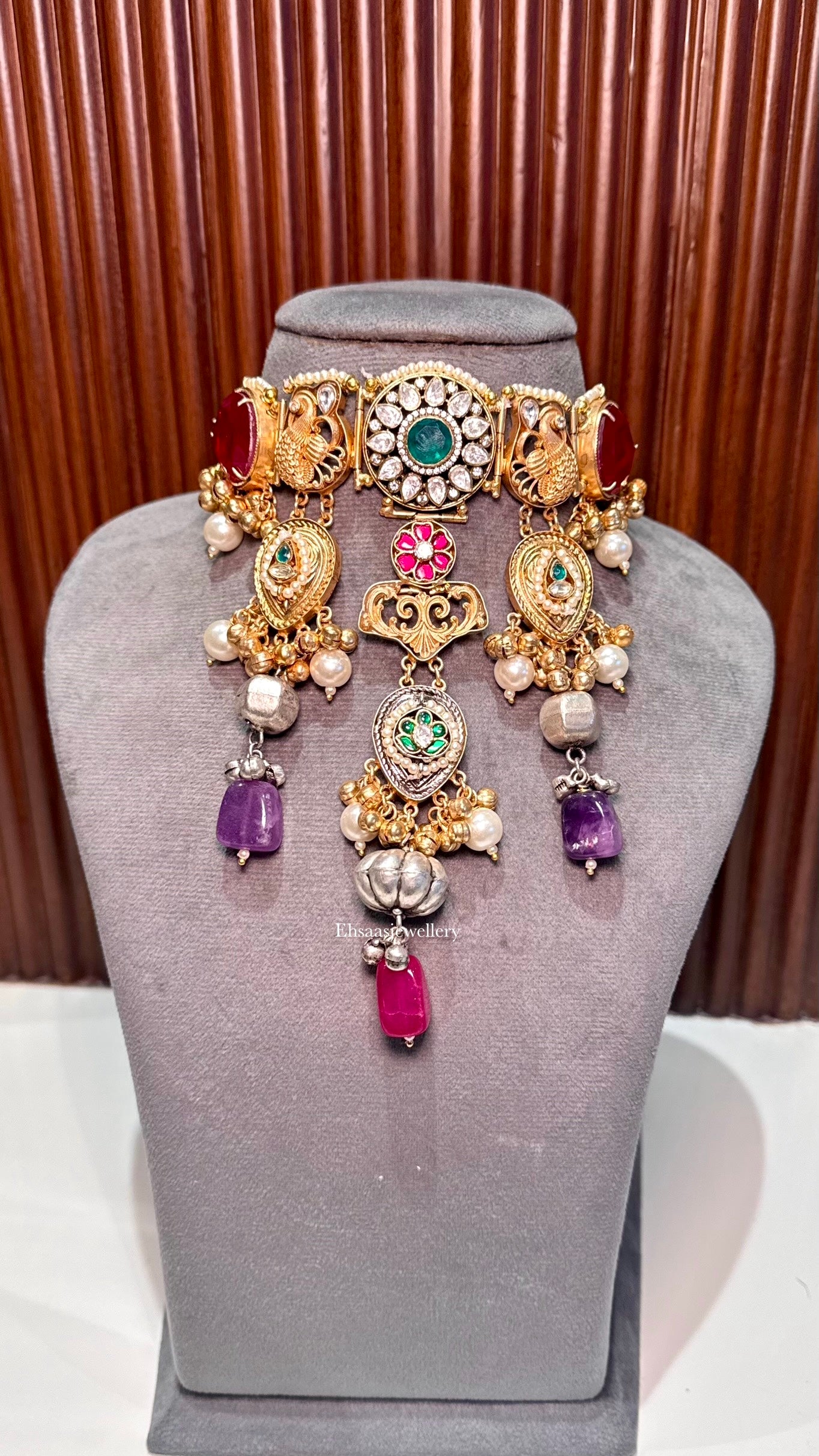 Shabnam Necklace with Earrings