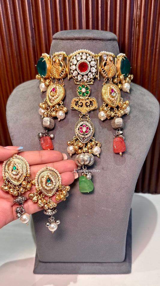 Shabnam Necklace with Earrings