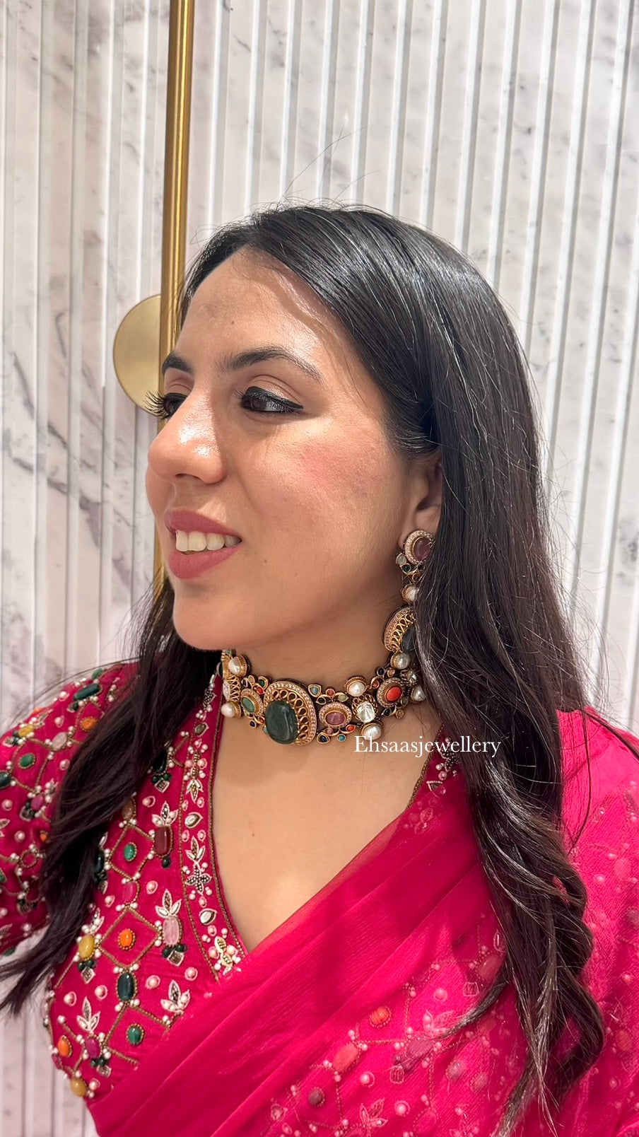 Aaria Fusion Necklace With Earrings