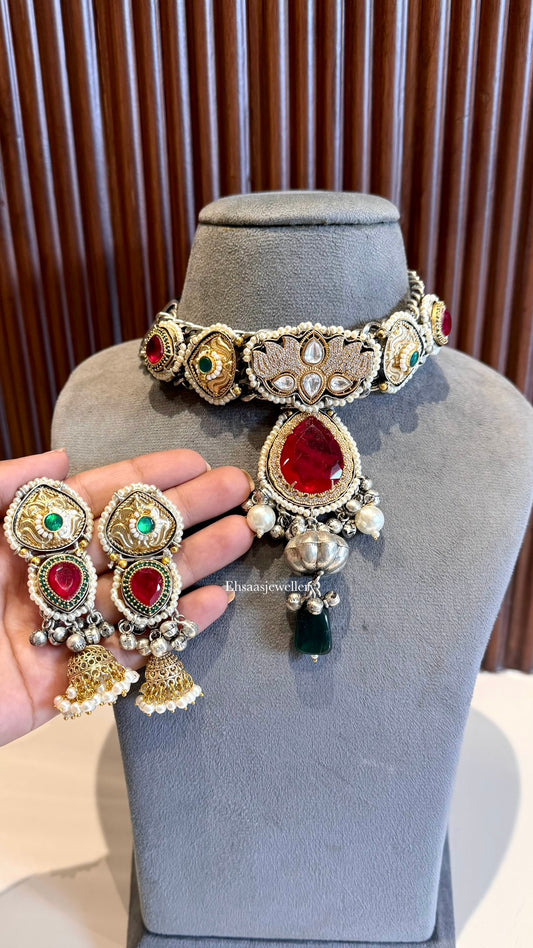 Rang-e-Ishq Necklace with Earrings