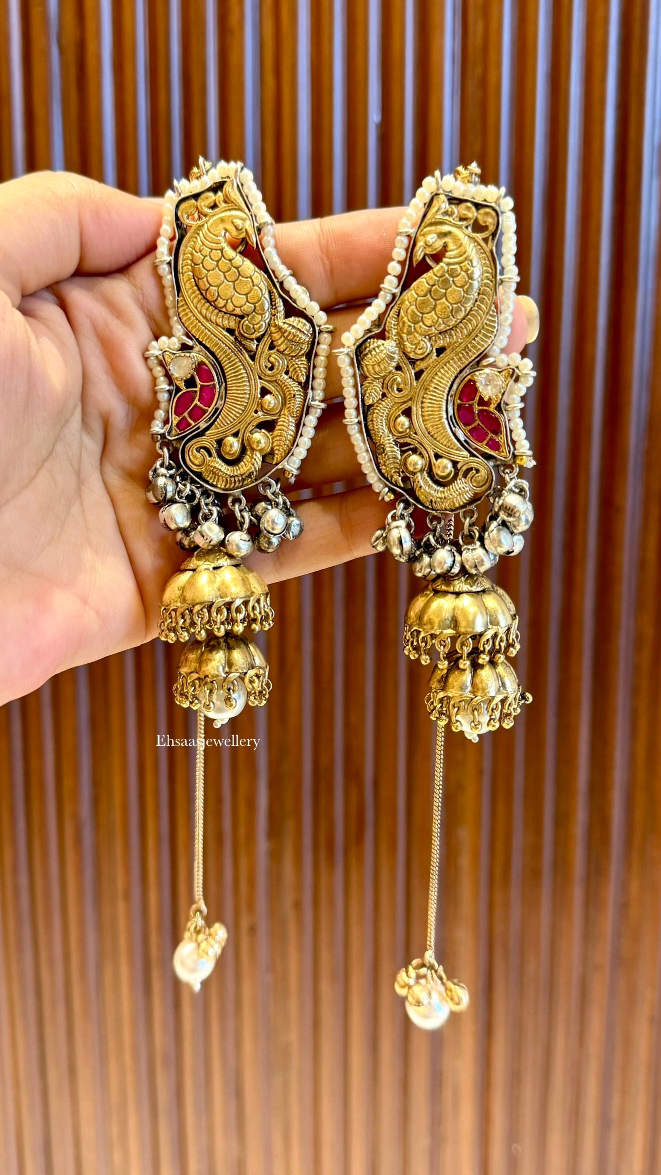 Shalimar Kaanphool Jhumkis