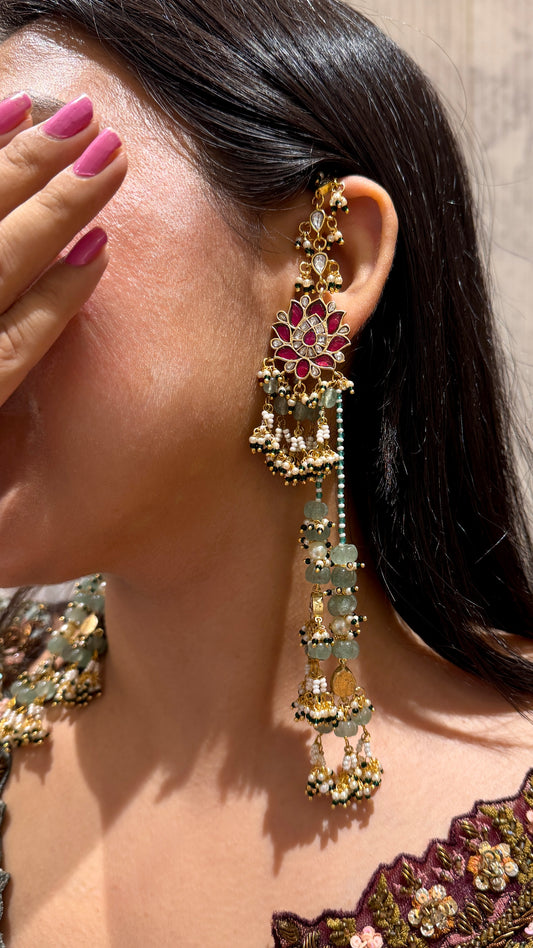 Morpankh Kaanphool Jhumkis