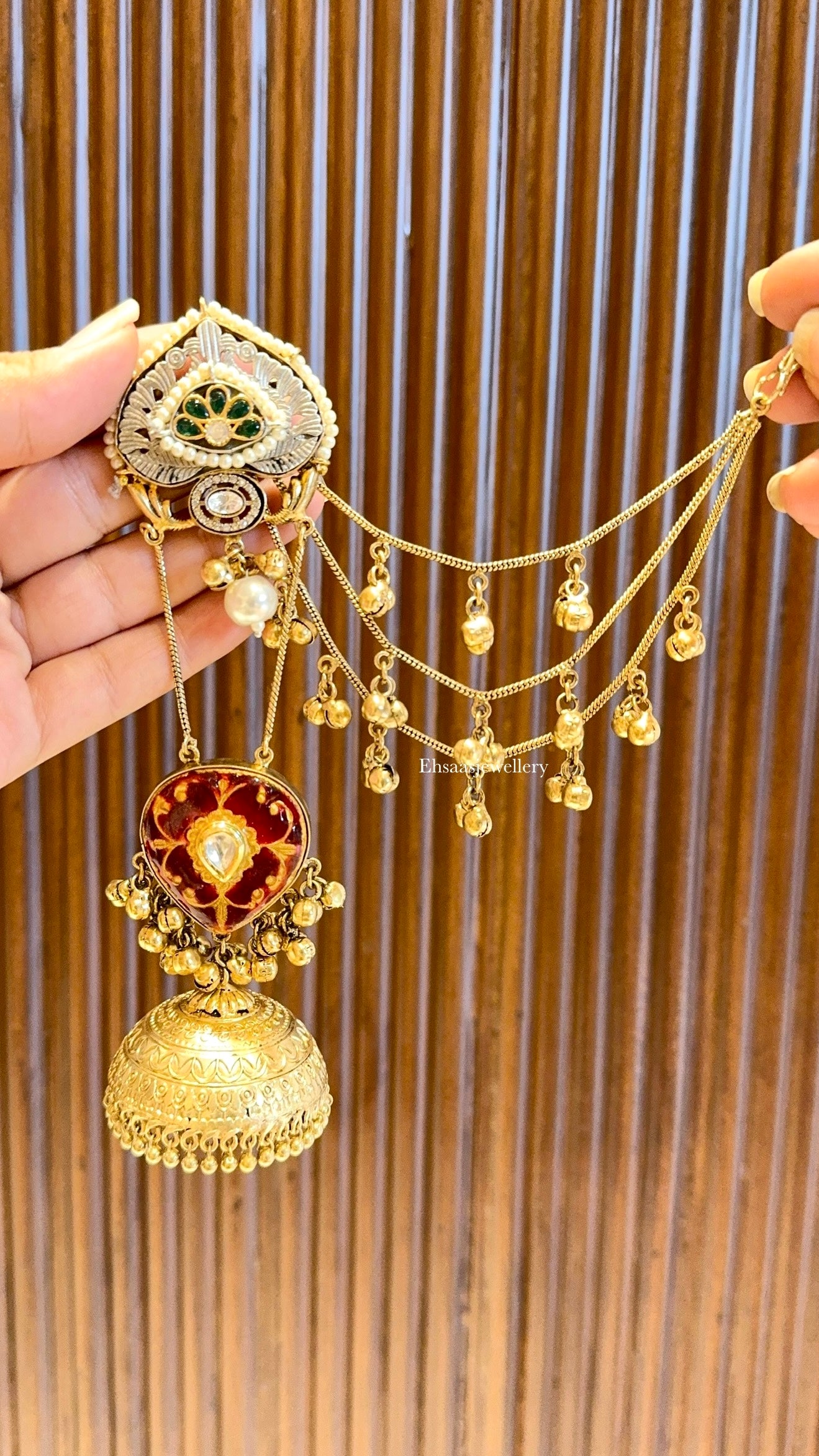 Kashish Jhumkis with Earchain