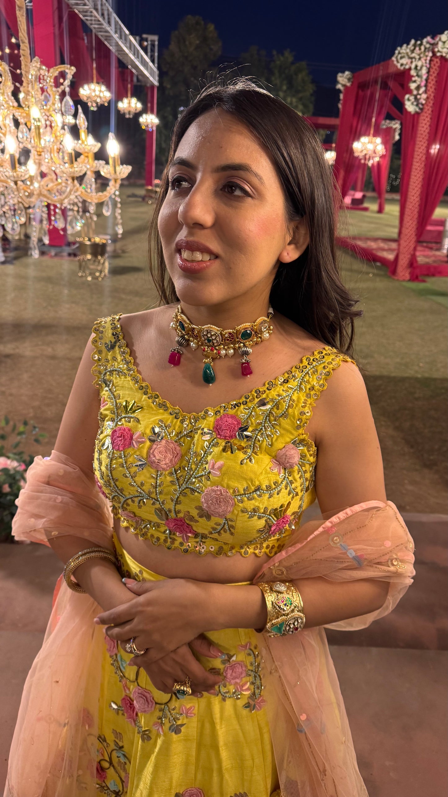 Jasmine Choker with Earrings