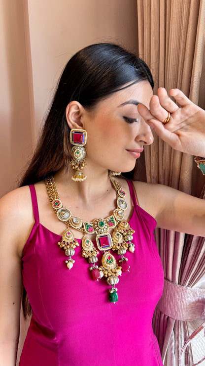 Shehzadi Necklace with Earrings