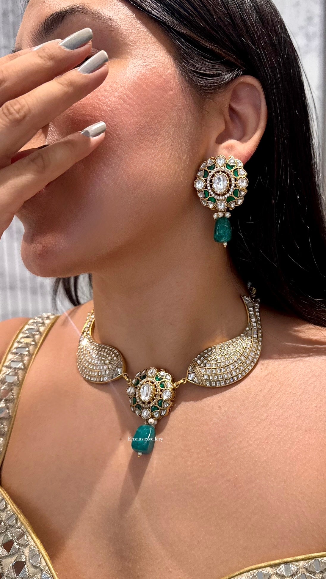 Jalpari Necklace With Earrings