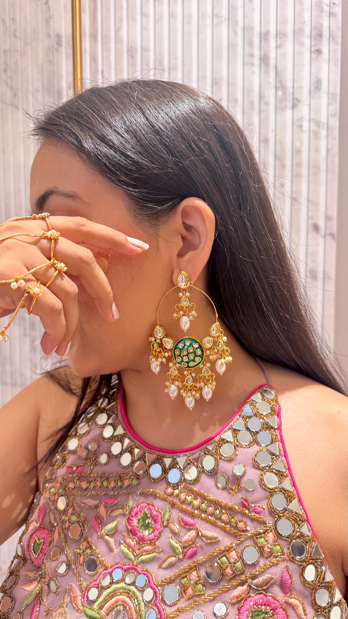 Amber Latkan Earrings