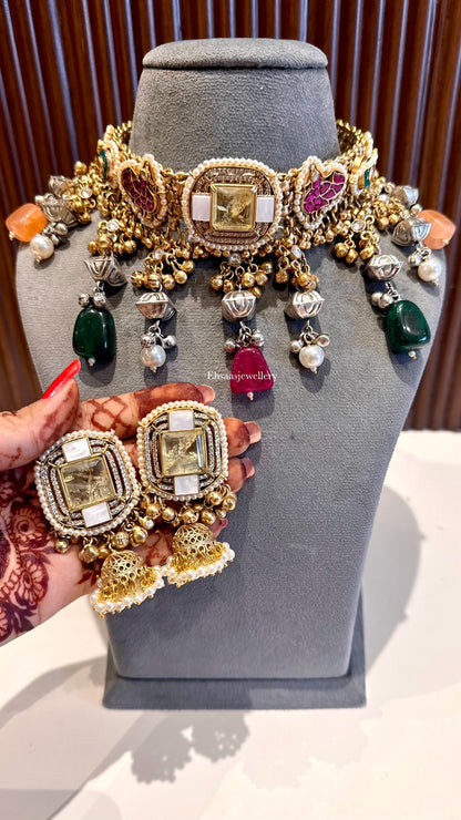 Ruhaniyat Necklace with Earrings