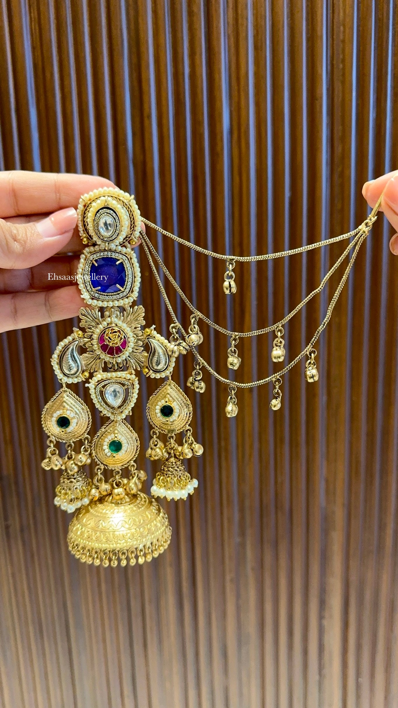 Zarna Jhumkis with Earchain