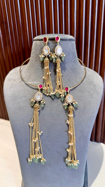 Lehar Necklace with Earrings