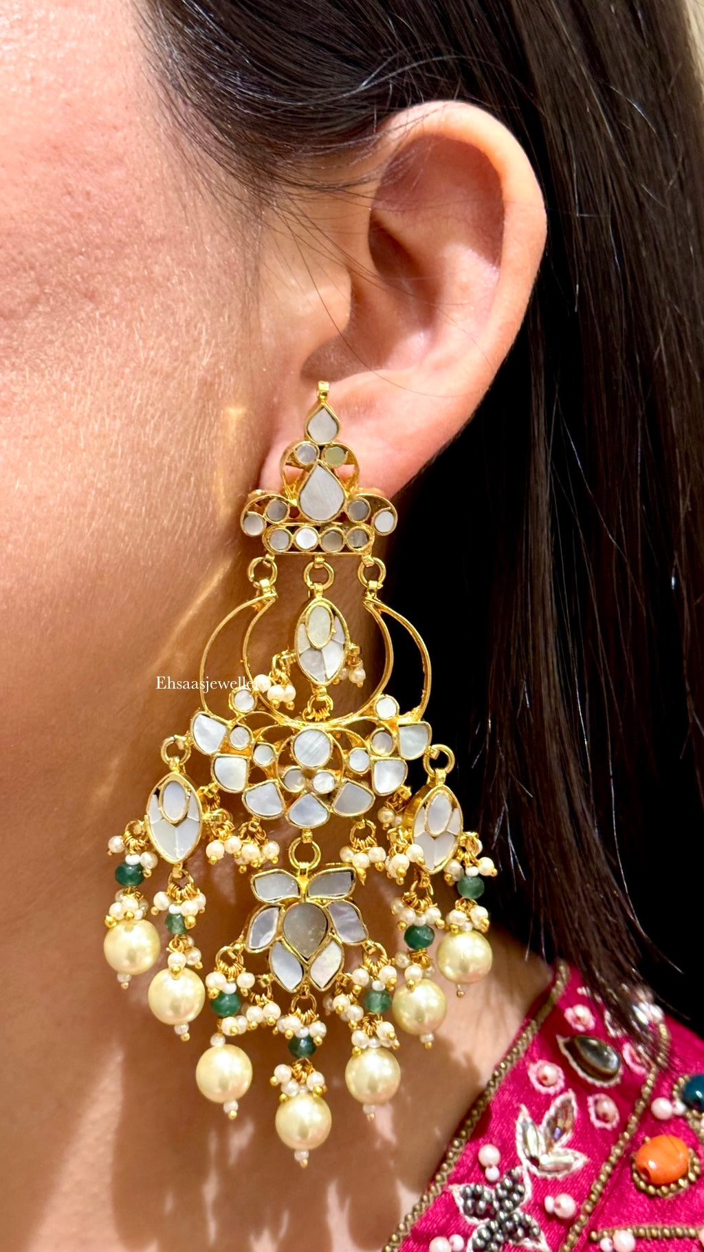 Trishira Mother of Pearl Earrings