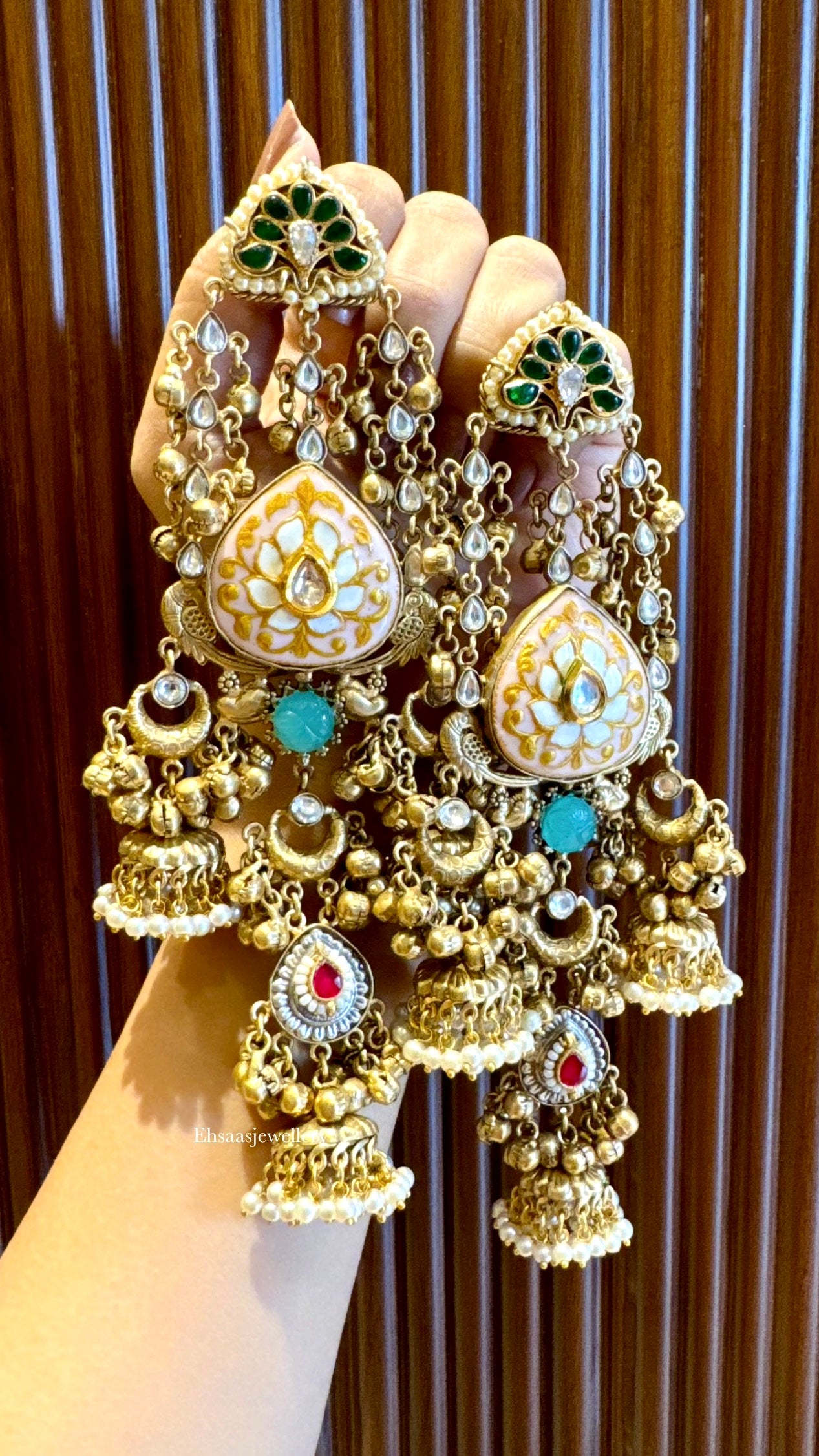 Mrigakshi Kashmiri Jhumkis