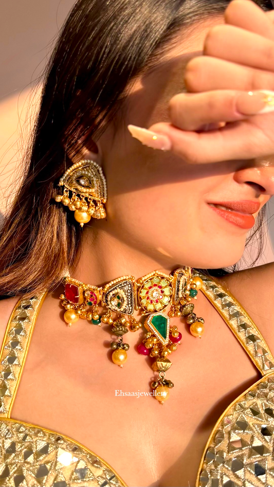 Trishira Choker Necklace Set