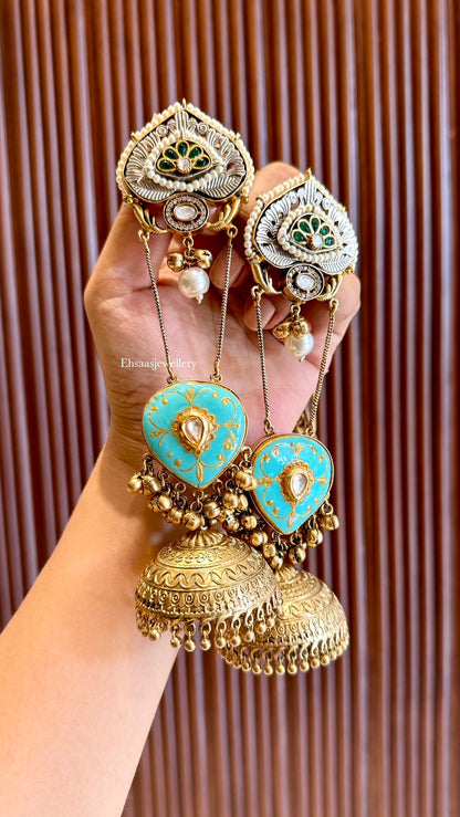 Kashish Jhumkis with Earchain