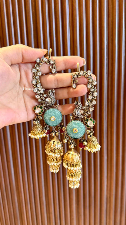 Mayuri Kaanphool Jhumkis