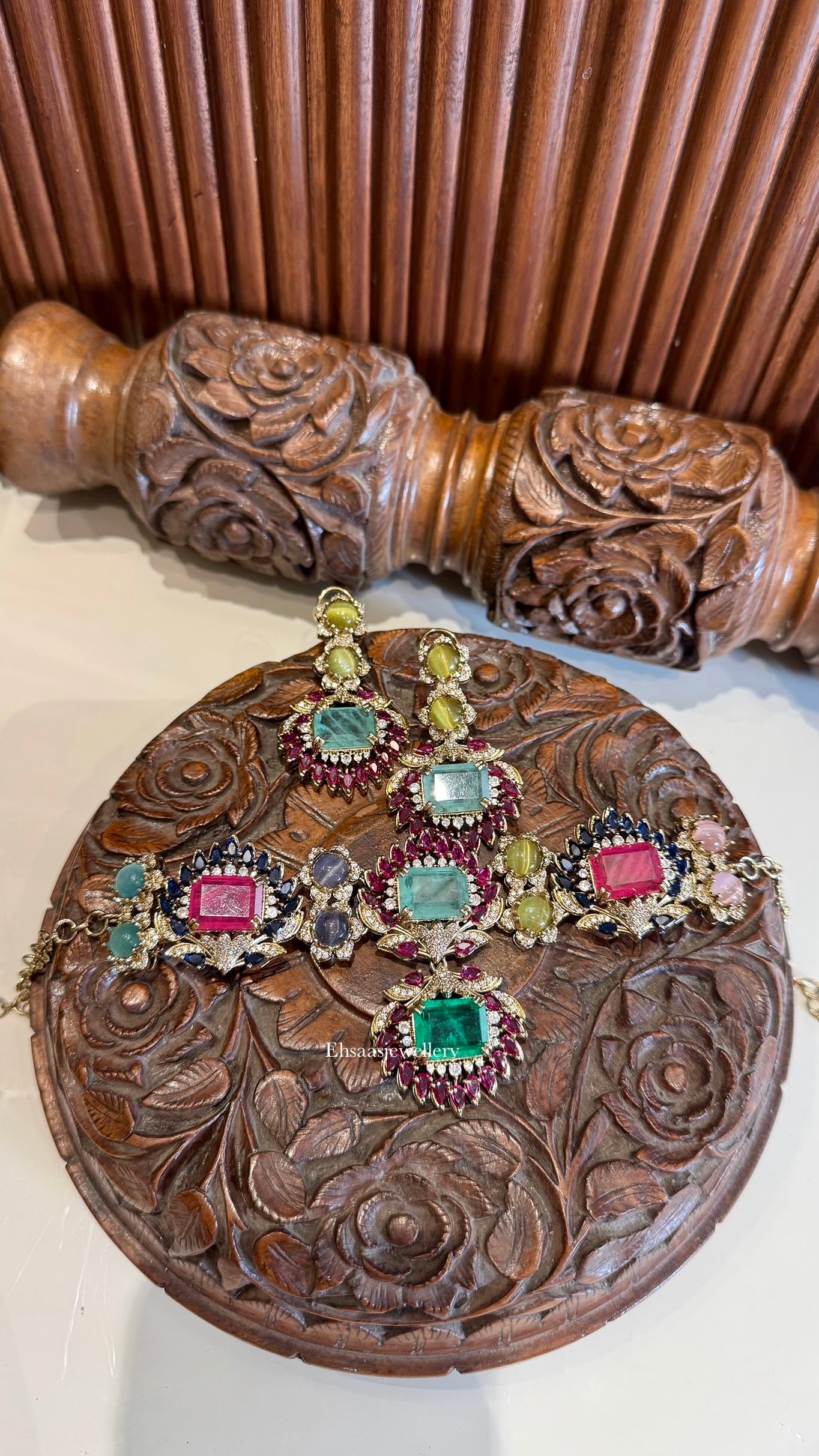 Hayat Necklace With Earrings