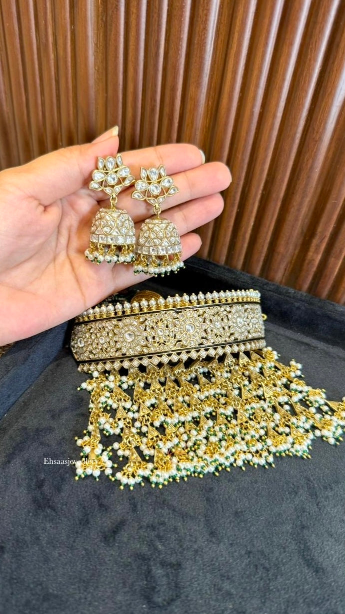 Sheesh Mahal Necklace with Earrings