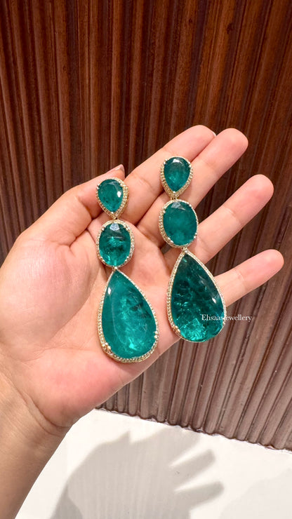Iraya Emerald Designer Earrings