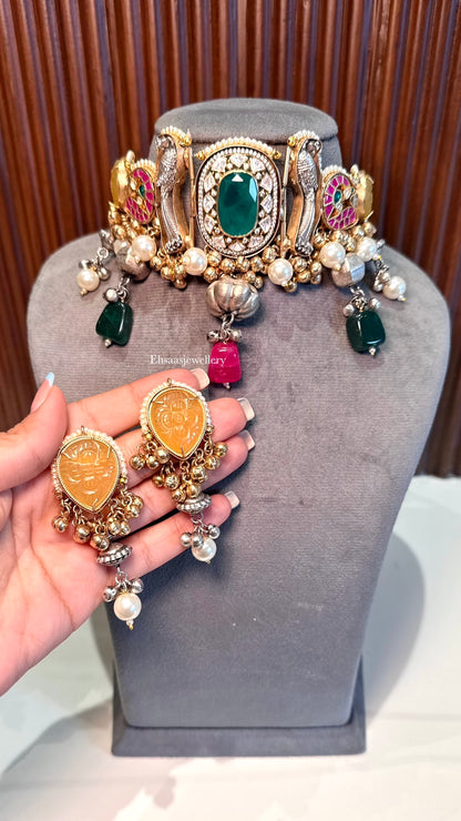 Dilruba Necklace with Earrings