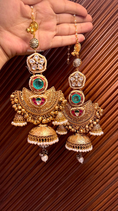 Suhana Jhumkis With Kaanchain