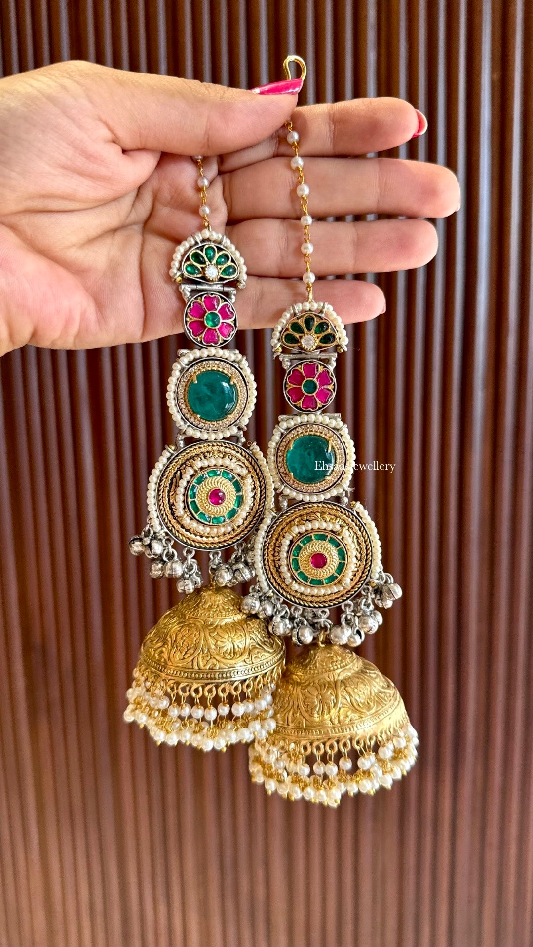 Jodha Jhumkis With Kaansahara