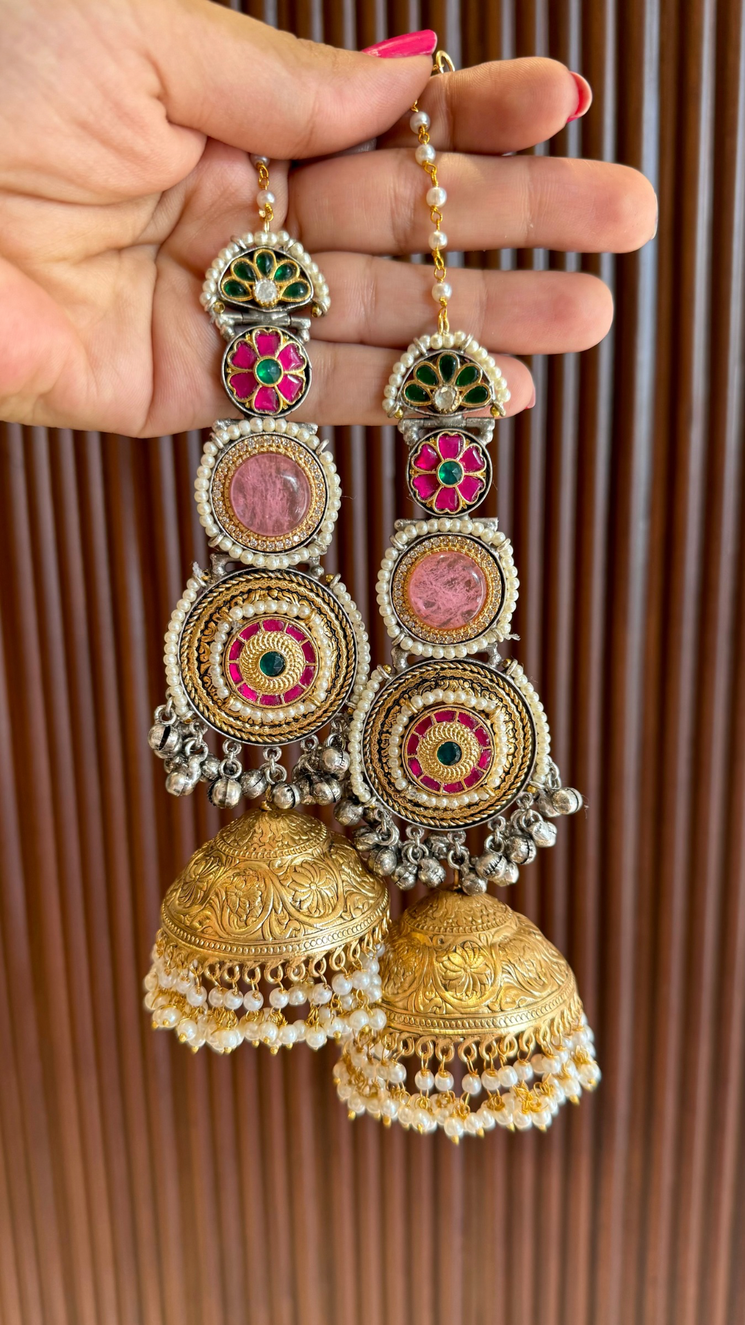 Jodha Jhumkis With Kaansahara
