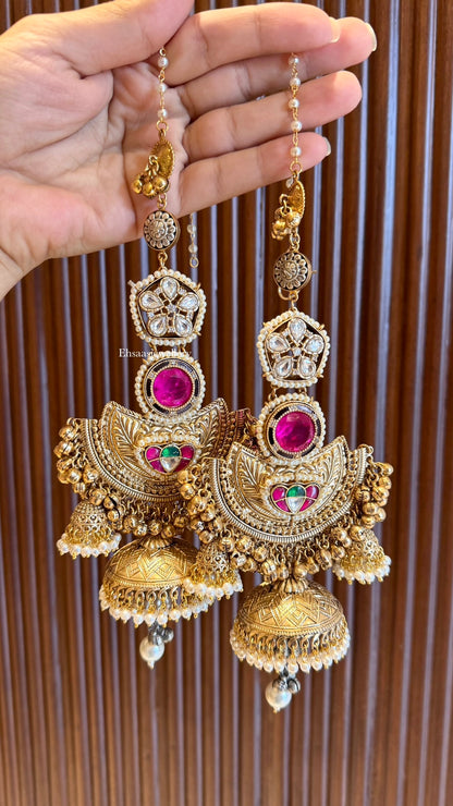 Suhana Jhumkis With Kaanchain