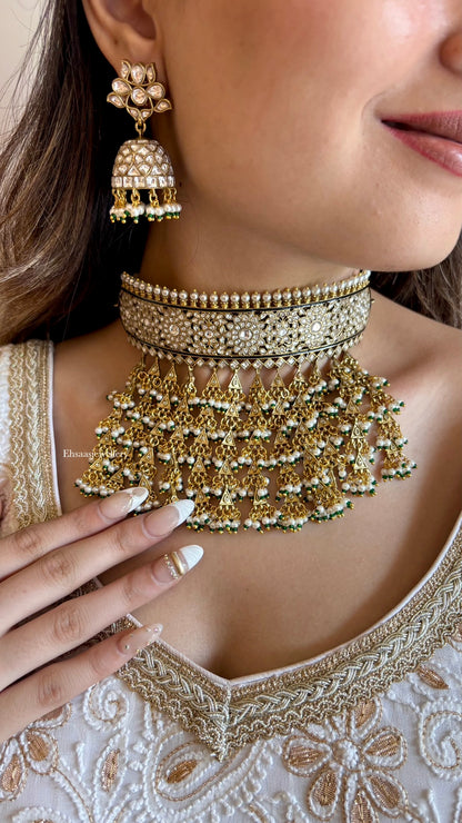 Sheesh Mahal Necklace with Earrings