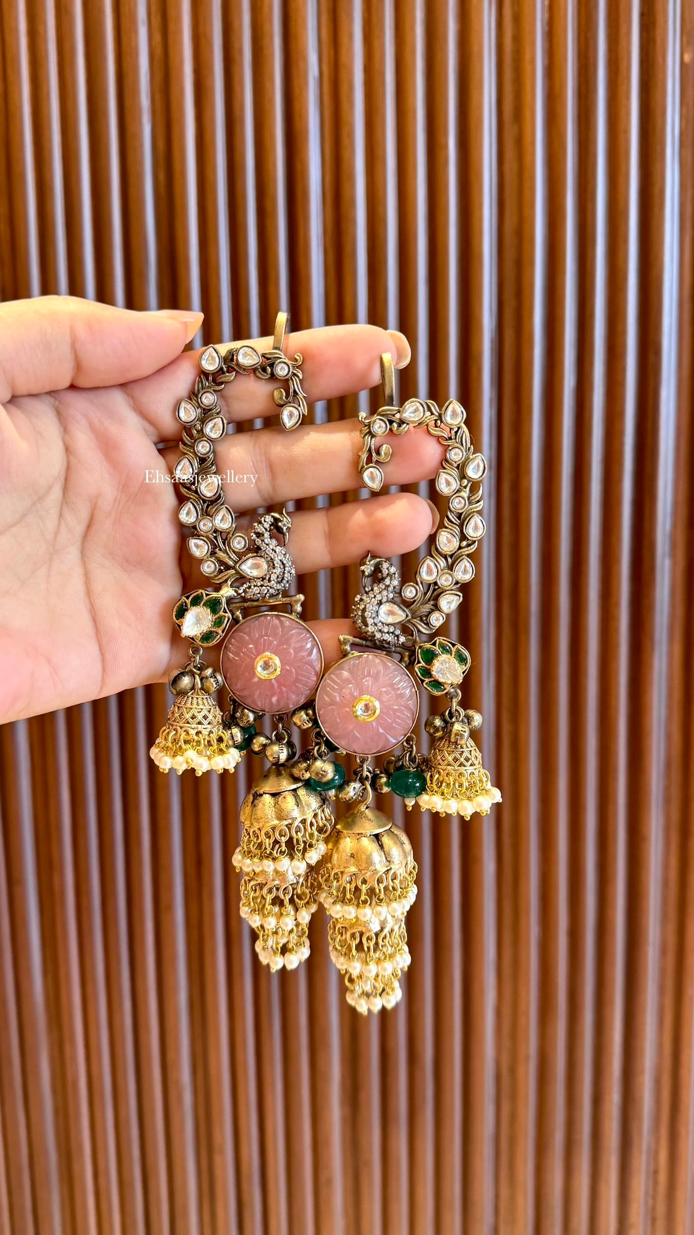 Mayuri Kaanphool Jhumkis
