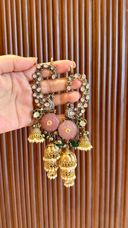 Mayuri Kaanphool Jhumkis