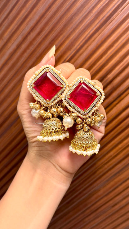 Kesarika Jhumkis