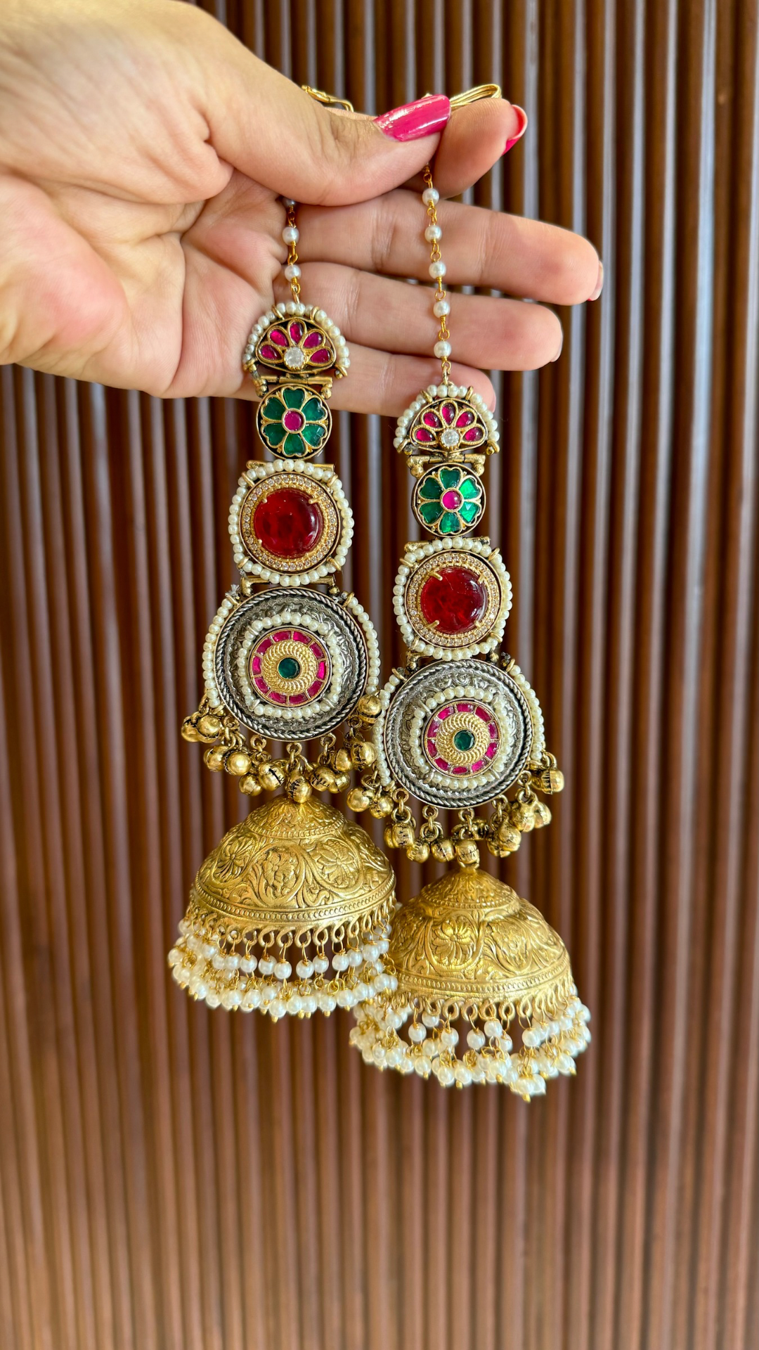 Jodha Jhumkis With Kaansahara