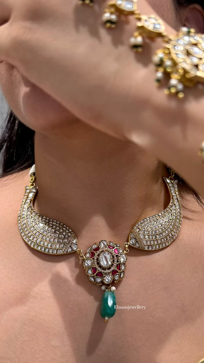 Jalpari Jadau Kundan Necklace Set