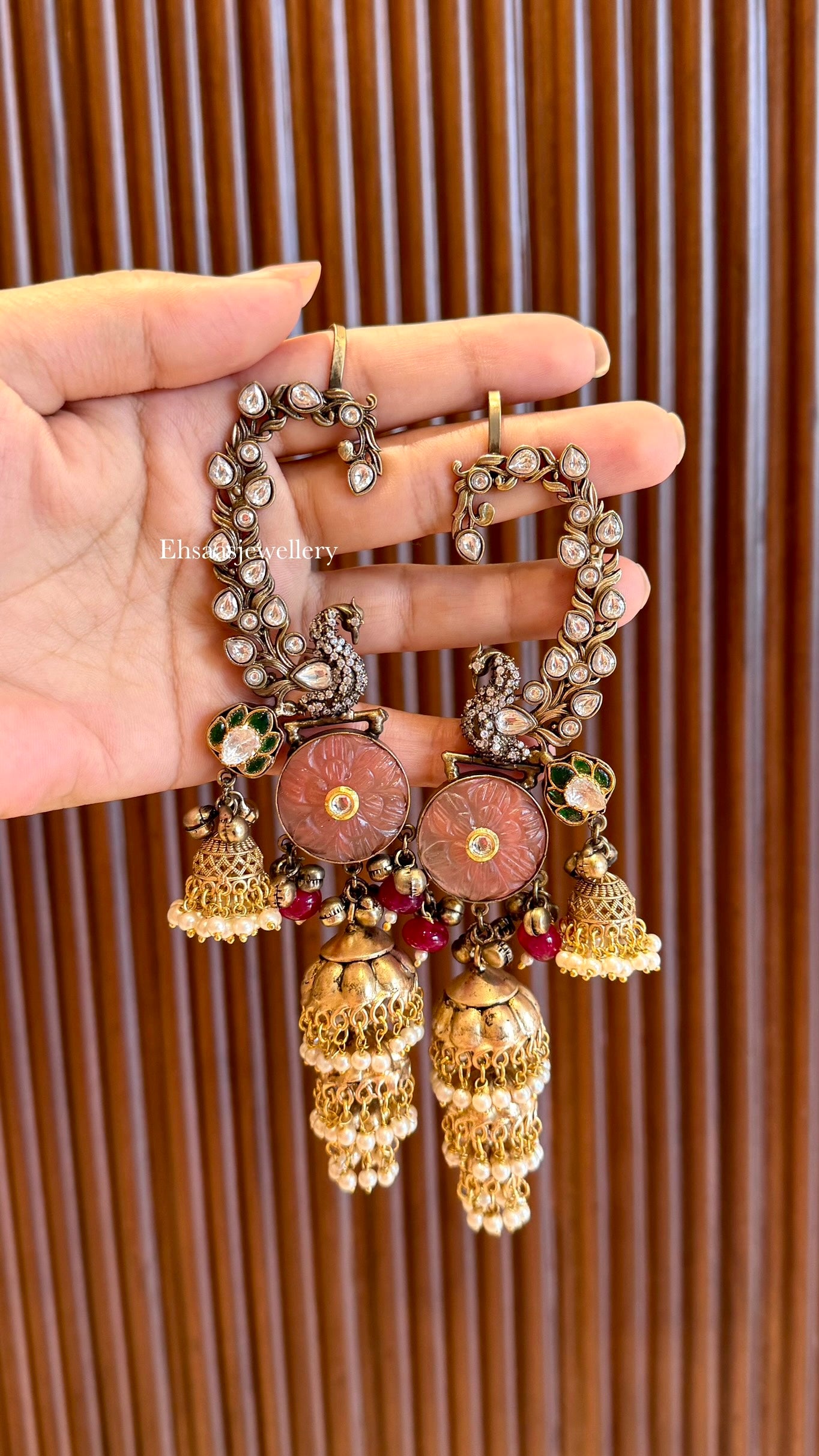 Mayuri Kaanphool Jhumkis