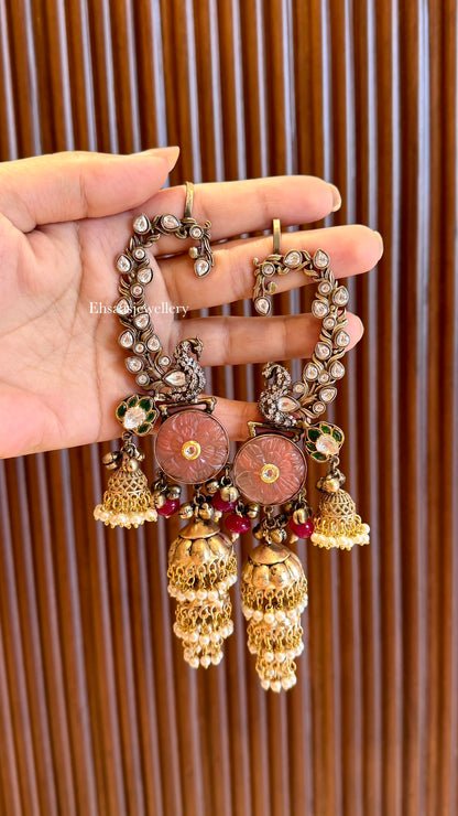 Mayuri Kaanphool Jhumkis