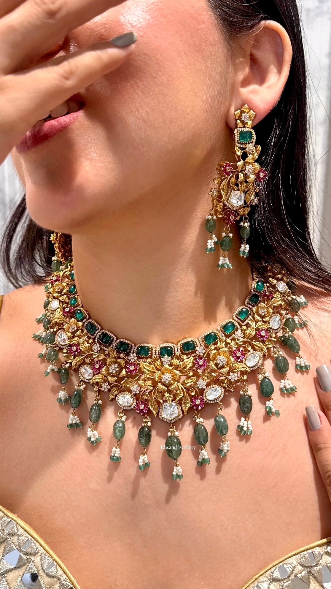 Shringaar Necklace With Earrings