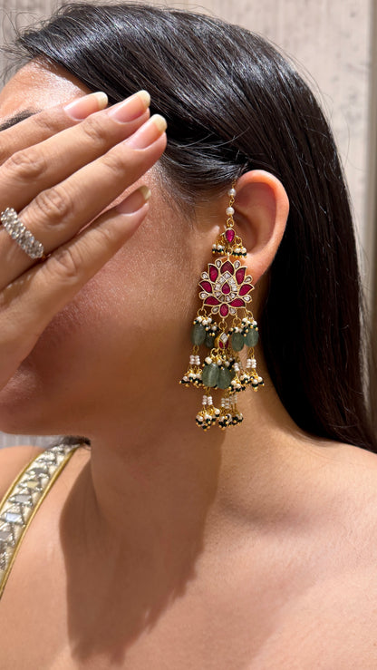 Pankhuri Jadau Kundan Earrings
