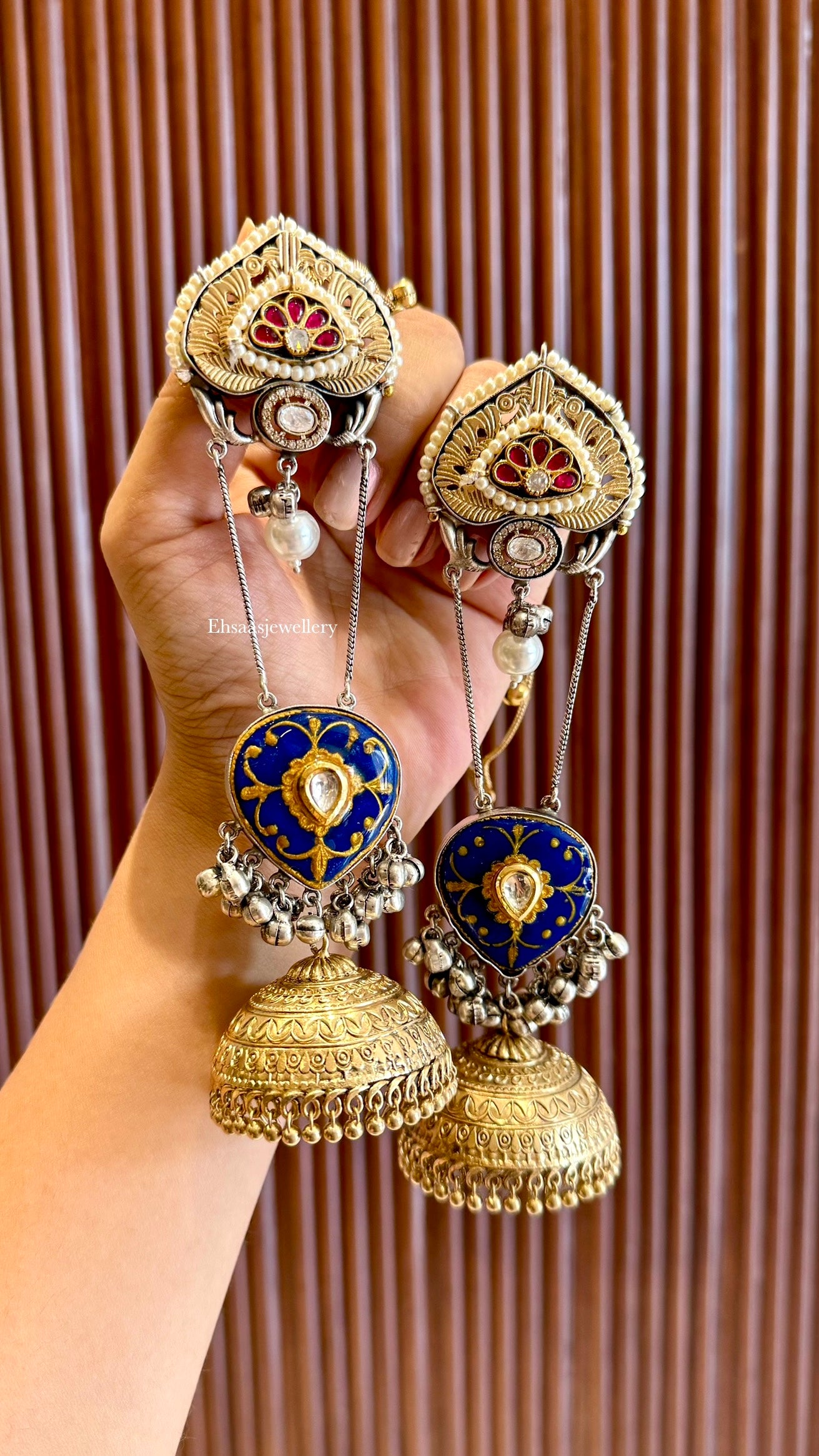 Kashish Jhumkis with Earchain