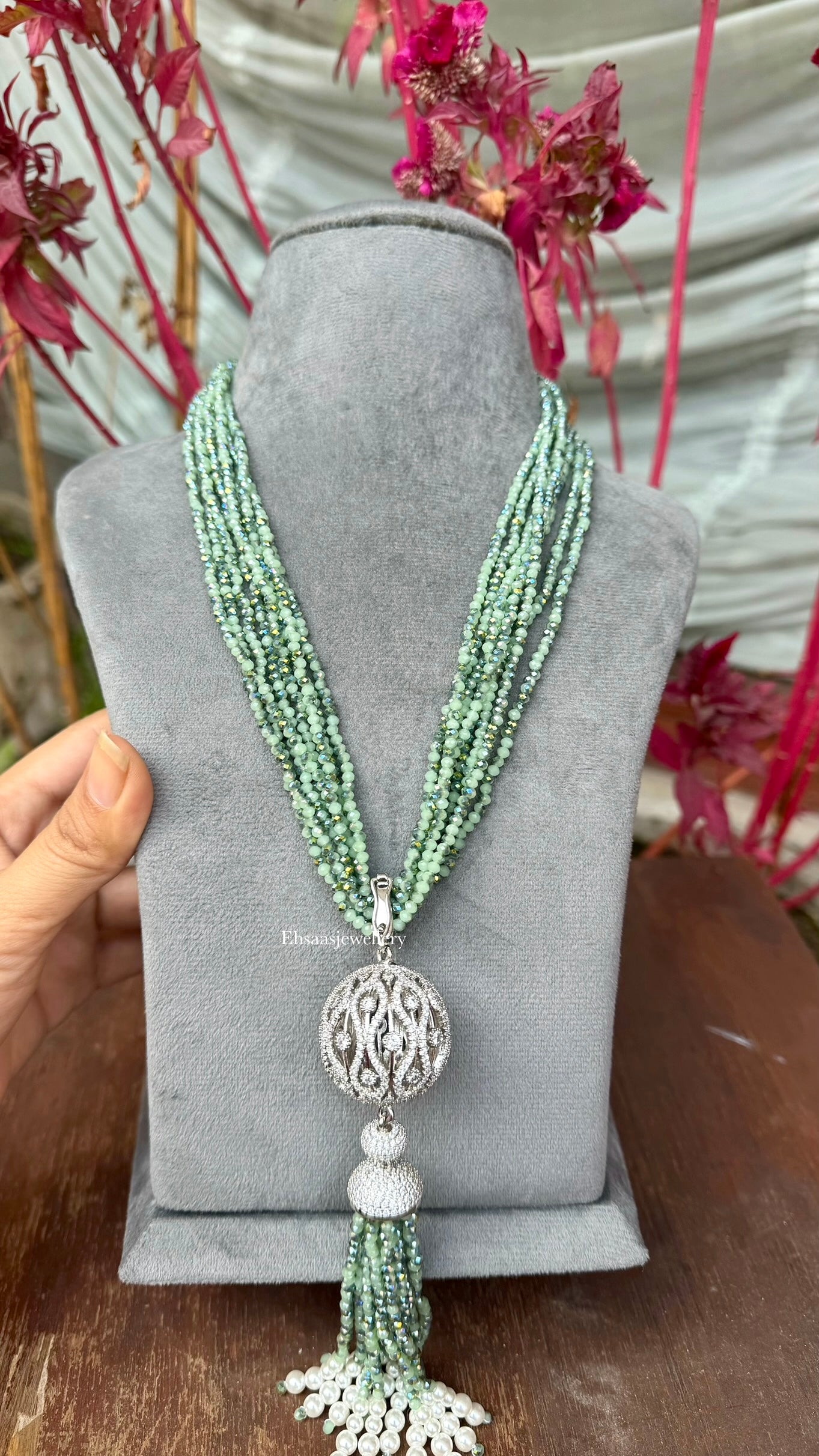 Pearl Mala-Green