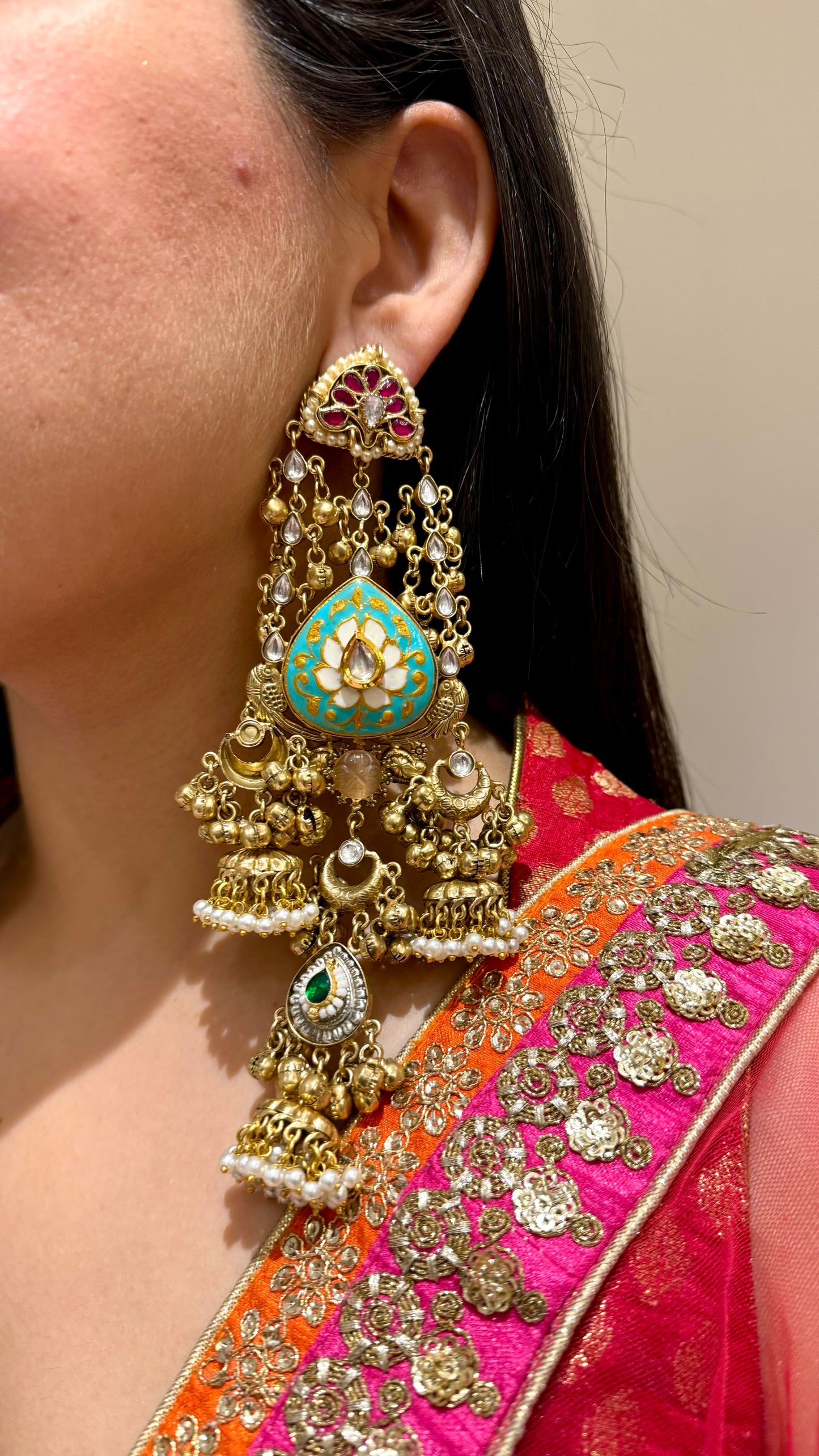 Mrigakshi Kashmiri Jhumkis