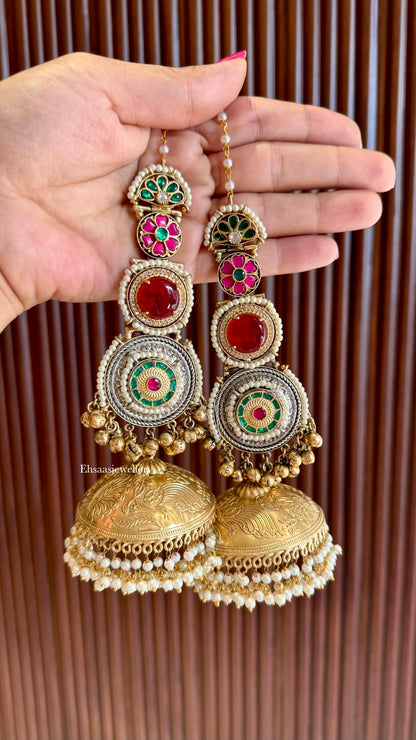 Jodha Jhumkis With Kaansahara
