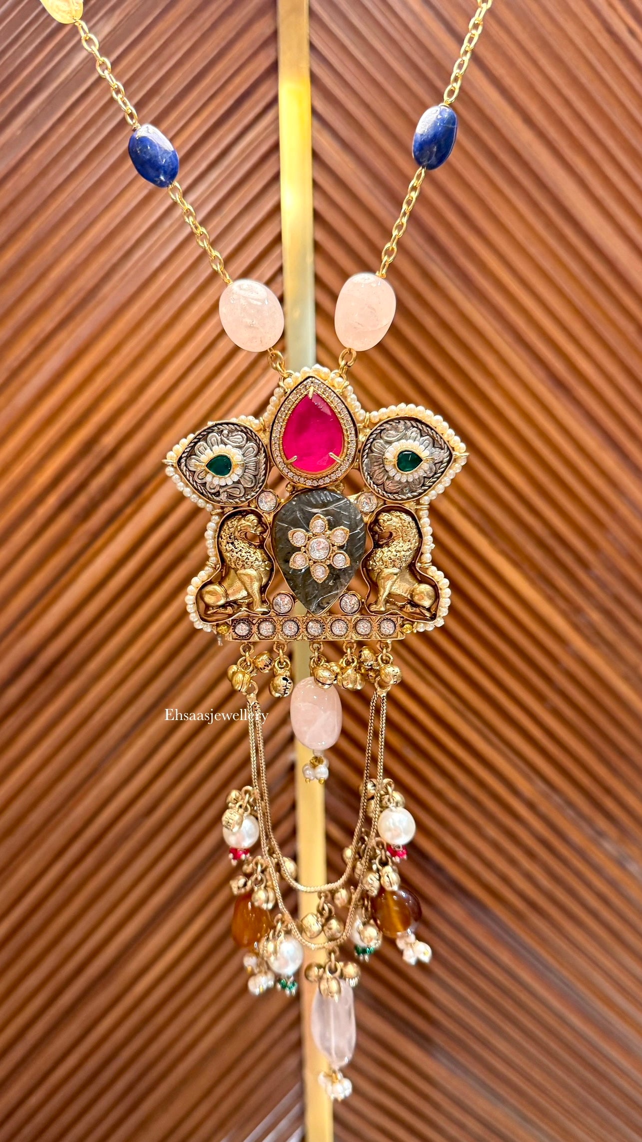 Gulzaar-long-Necklace with Earrings