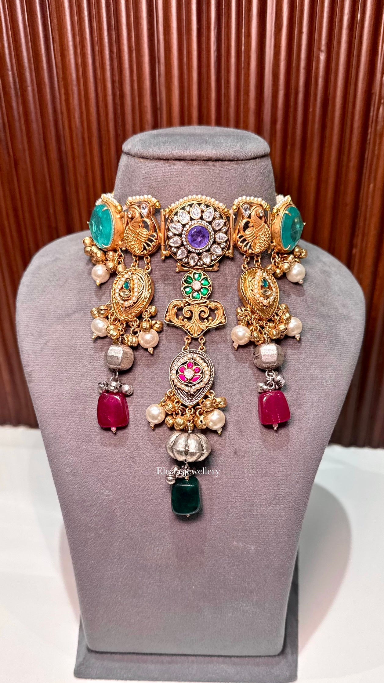Shabnam Necklace with Earrings