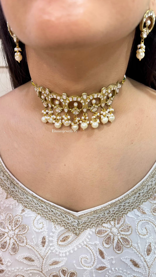 Nazakat Necklace With Earrings
