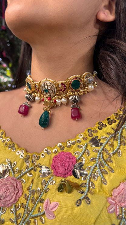 Jasmine Choker with Earrings