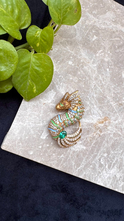 Jal Ashwa Brooch