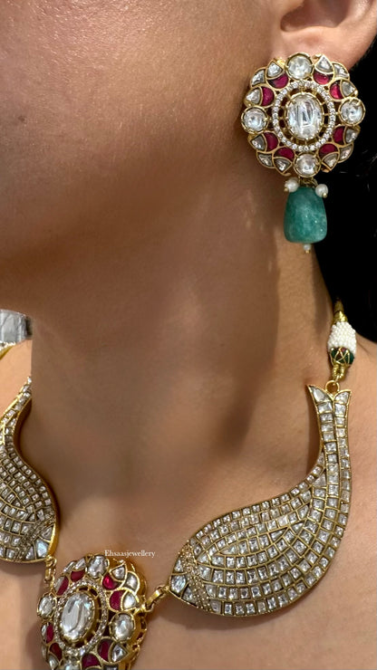 Jalpari Jadau Kundan Necklace Set