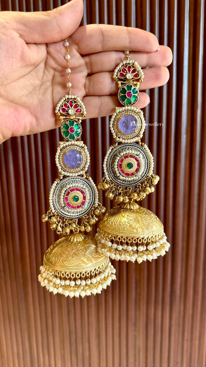 Jodha Jhumkis With Kaansahara