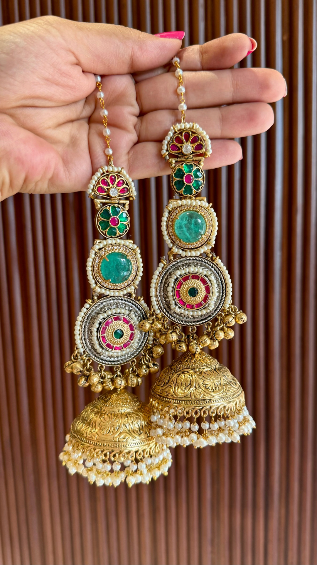 Jodha Jhumkis With Kaansahara