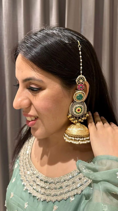 Jodha Jhumkis With Kaansahara
